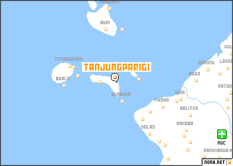 map of Tanjungparigi
