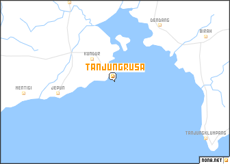 map of Tanjungrusa