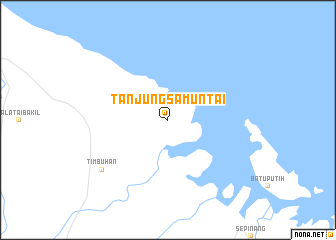 map of Tanjungsamuntai