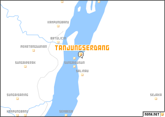 map of Tanjungserdang