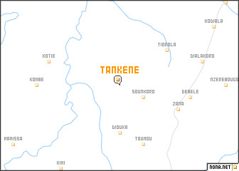 map of Tankéné