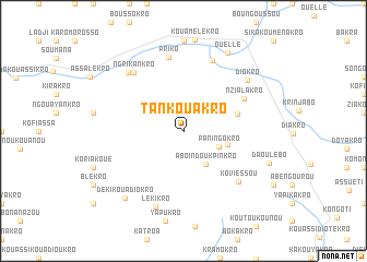 map of Tankouakro