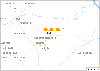 map of Tankoundé