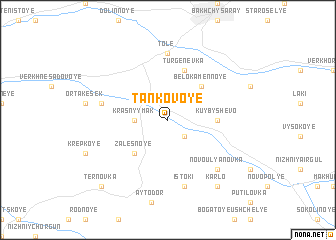 map of Tankovoye