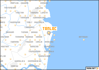 map of Tân Lạc