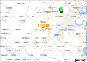 map of Tân Lơi