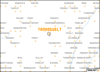 map of Tanmaguelt