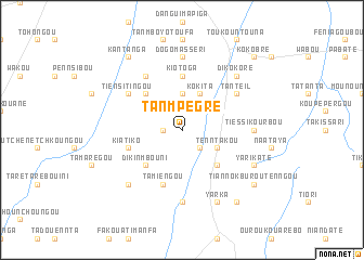 map of Tanmpègré