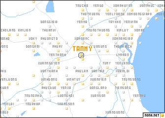 map of Tân Mỹ