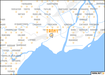 map of Tân Mỹ