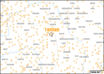 map of Tannān