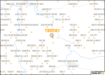 map of Tannay