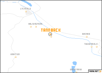 map of Tannbäck