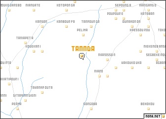 map of Tannda
