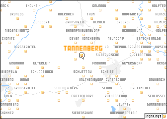 map of Tannenberg