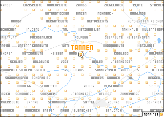 map of Tannen