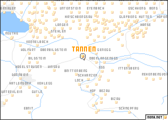 map of Tannen