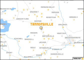 map of Tannersville