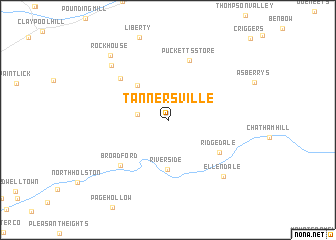 map of Tannersville