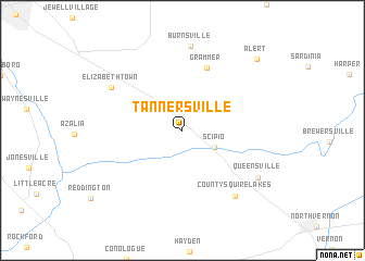 map of Tannersville