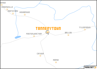 map of Tannery Town