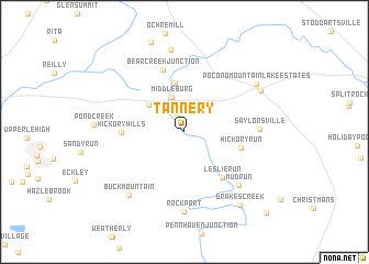 map of Tannery