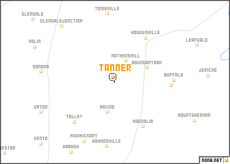 map of Tanner