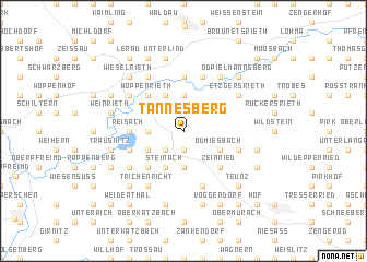 map of Tännesberg