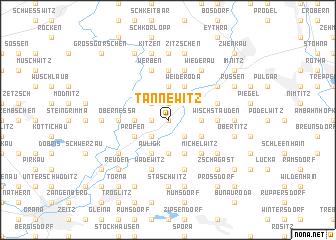 map of Tannewitz