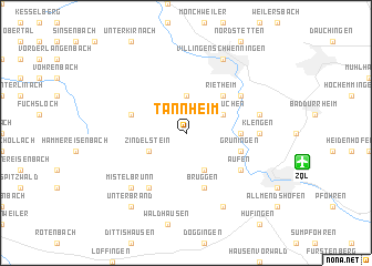 map of Tannheim