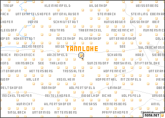 map of Tannlohe