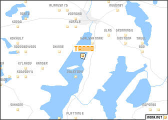 map of Tånnö