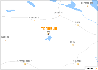 map of Tannsjö