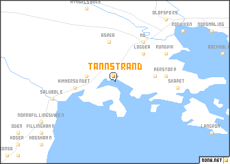 map of Tännstrand