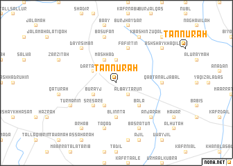 map of Tannūrah