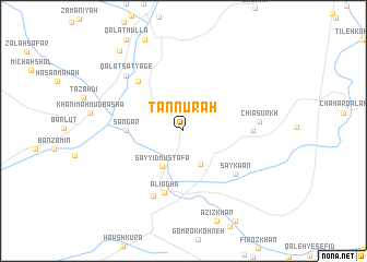 map of Tannūrah