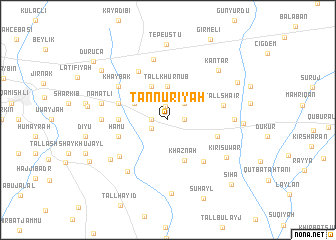 map of Tannūrīyah