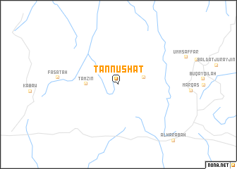 map of Tannūshāt