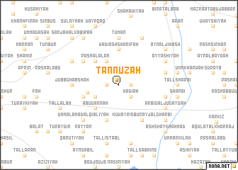 map of Tannūzah