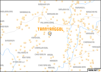 map of Tannyang-gol