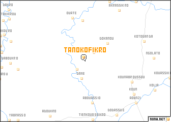 map of Tanokofikro