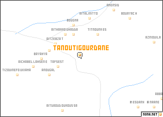 map of Tanout Igourdane