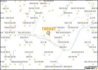 map of Tanout