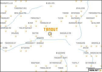 map of Tanout