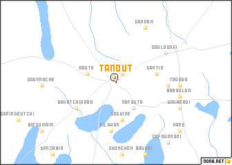 map of Tanout