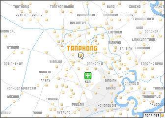 map of Tân Phong