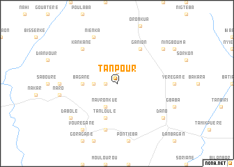 map of Tanpour