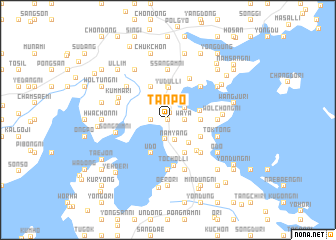 map of T\