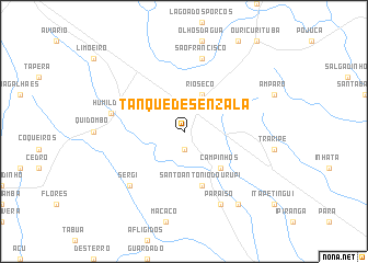 map of Tanque de Senzala