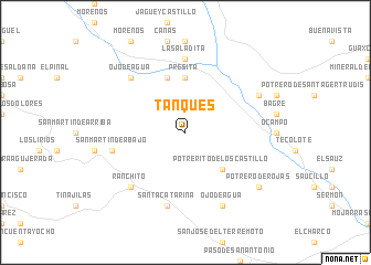 map of Tanques